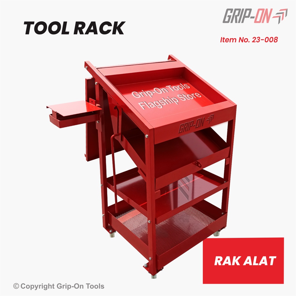 Grip-On Tool Rack Rak Alat Bengkel Rak Perkakas Toolrack Rak Perbengkelan 23-008