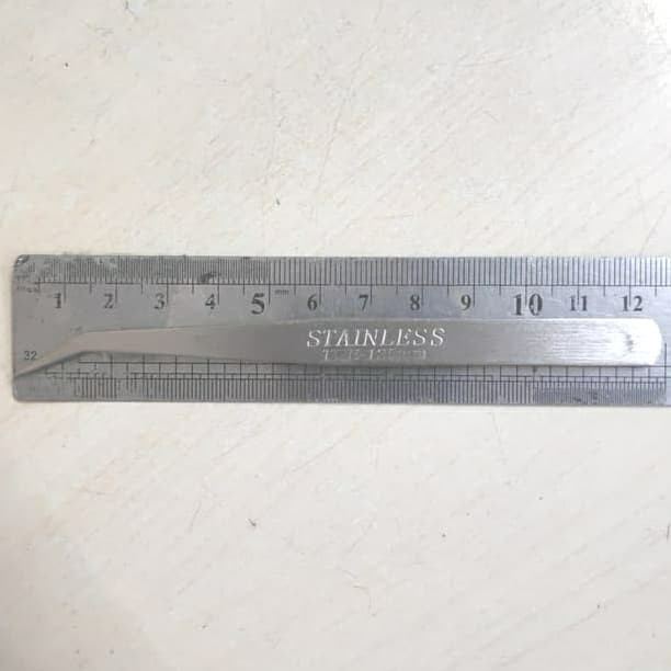 125B Pinset Benang Tebal 1mm Stainless Steel / Tweezers Stainless