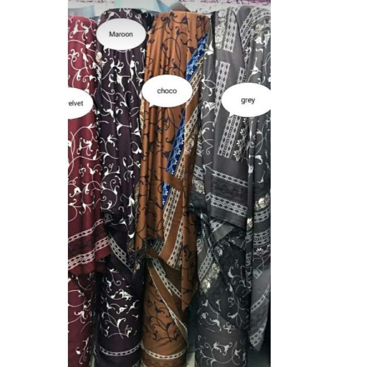 PLG Kain Chanel silk atau maxmara/ bahan gamis branded / kain motif meteran / wolfis Monalisa / lux