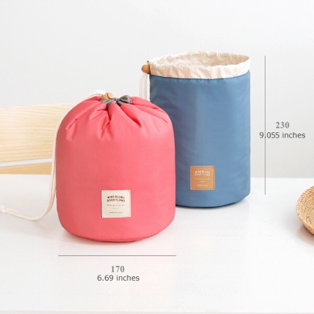 Pouch kosmetik bulat