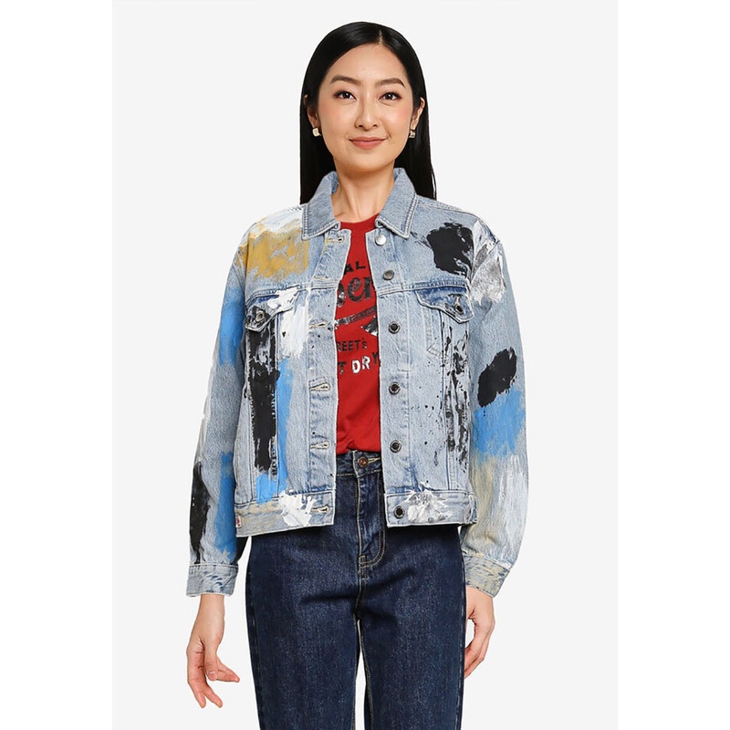 Superdry Trucker Jacket - Original & Vintage Wanita 01