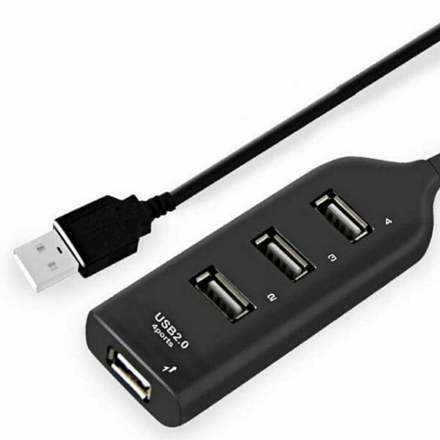 USB HUB 4 PORT PANJANG KABEL 40CM - USB HUB 4 PORT 2.0 BERKULITAS