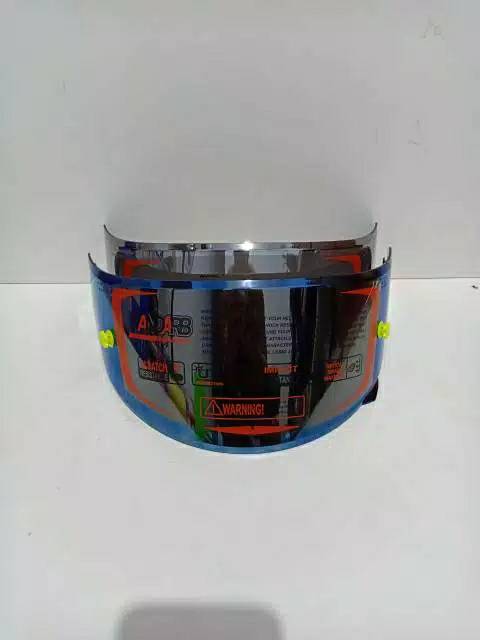 Paket Kaca Visor Flat iridium blue + silver + TOPost NHK rx9+GM Race pro