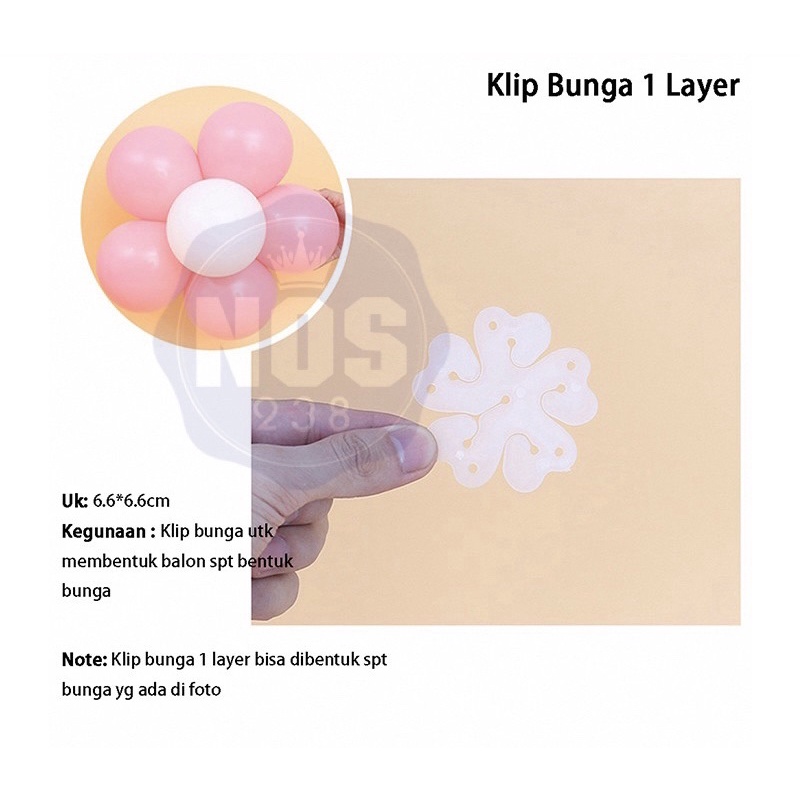 Klip Balon Bunga / Klip Anulus Balon