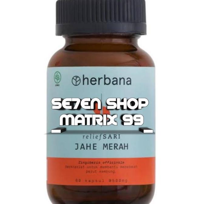 

JAHE MERAH _HERBANA RELIEF SARI - 60KAPLET_500MG SDF64164ES