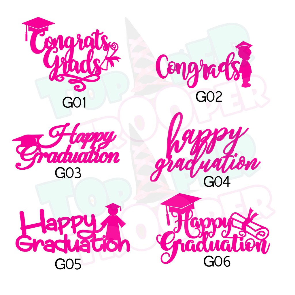 READY Topper Kue - Cake Topper Graduation