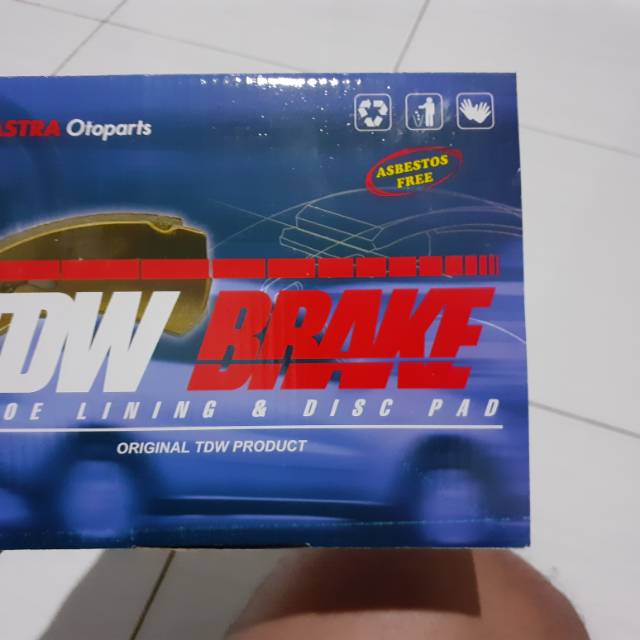 Kampas rem belakang/Brakeshoe Avanza/Xenia Merk TDW ORI OEM