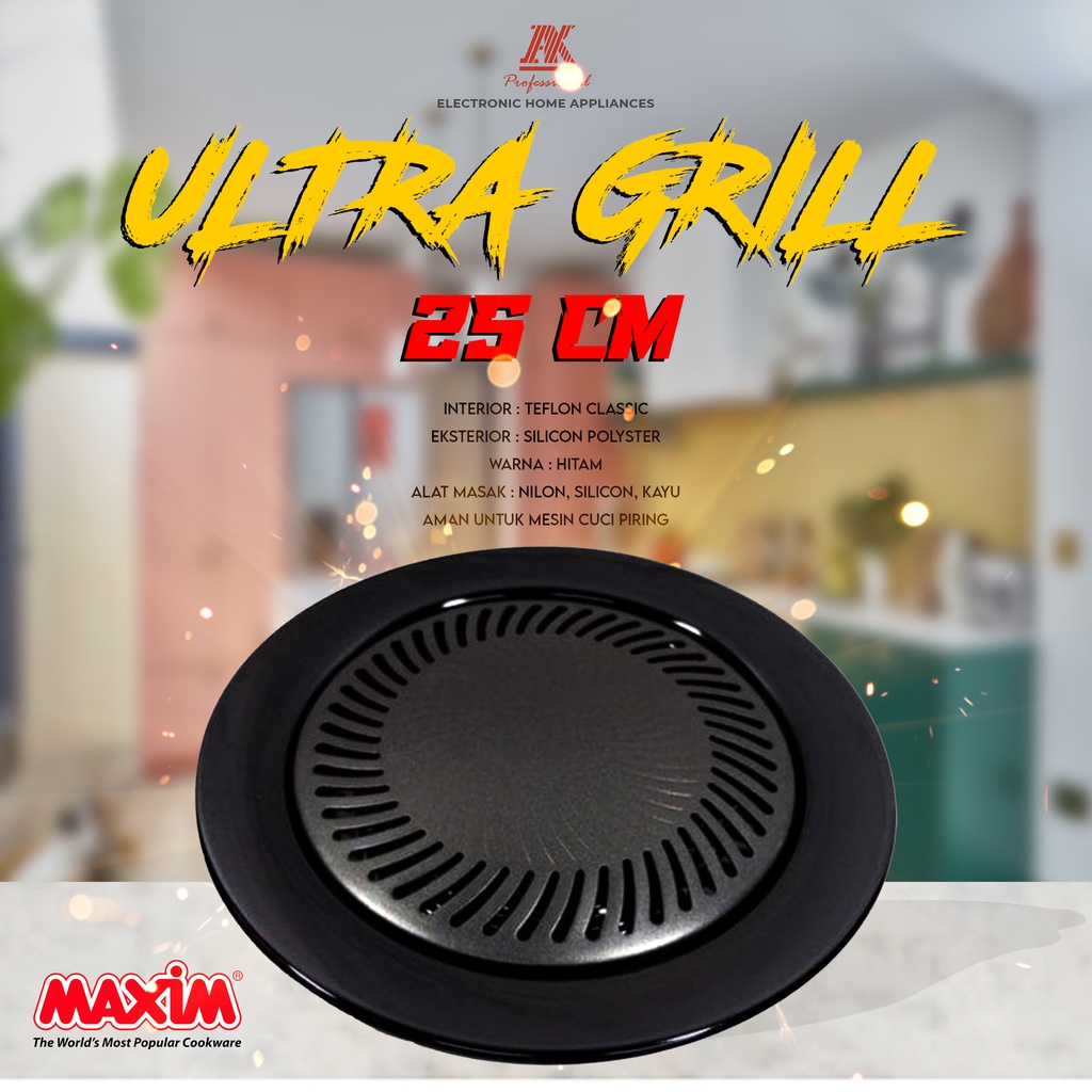 Alat Panggang Pemanggang BBQ MAXIM ULTRA GRILL 25 CM HARGA EKONOMIS