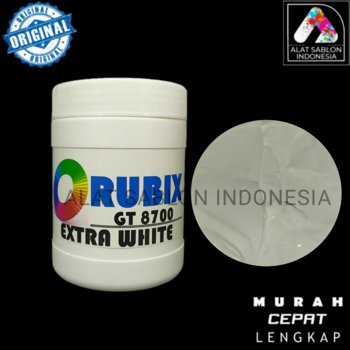 

Gilaa!!! Cat Sablon Rubber Basis Air Extra White 500Gr Limited