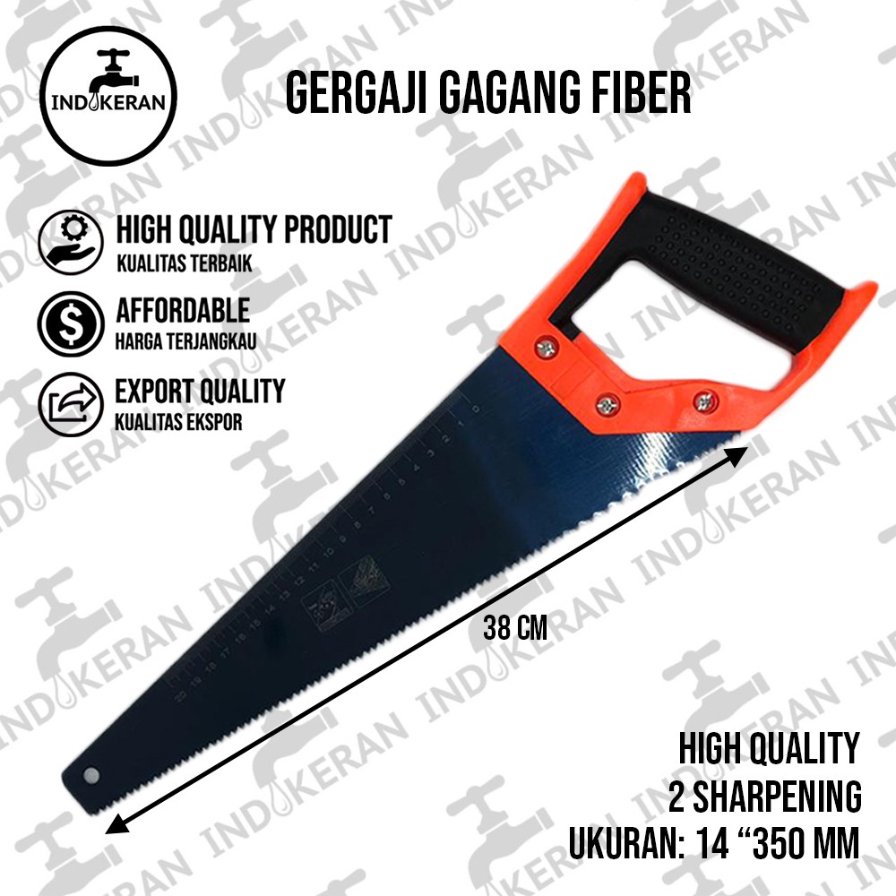 INDOKERAN - Gergaji Gagang Fiber - 14 Inch