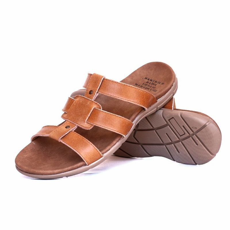 (DFOD) SANDAL KULIT PRIA 05 CEVANY BLACK BROWN TAN KULIT SAPI ASLI ORIGINAL