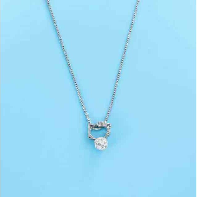 MurmerOfficial A039 Kalung Hello Kitty Stainless Crystal Diamond / Titanium Jewelry / Perhiasan