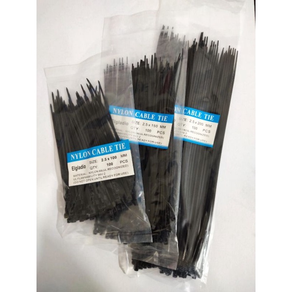 Kabel Ties hitam 1pack isi 100pcs