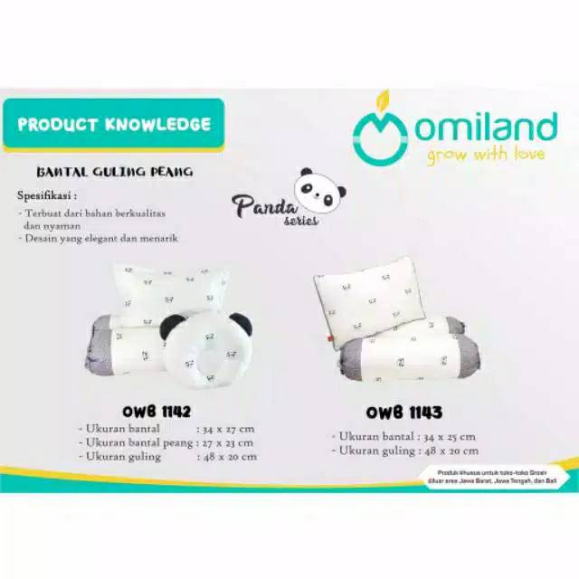 Bantal Guling Set Omiland Panda Series