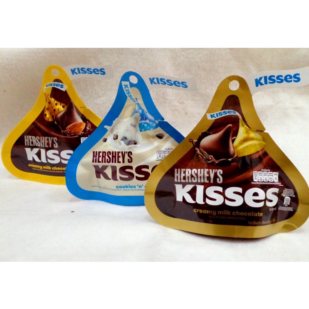 [HALAL] Hershey's Kisses Chocolate 36g / Coklat Hershey Coklat Almond Cookies Cream Kises