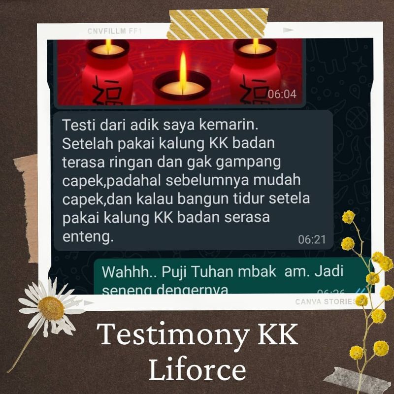 KK LIFORCE  (Promo Hemat 2 Pcs) Kalung &amp; Gelang Kesehatan Anti Radiasi KK Liforce Original Promo Kalung Souvenir Wedding Original KK Indonesia