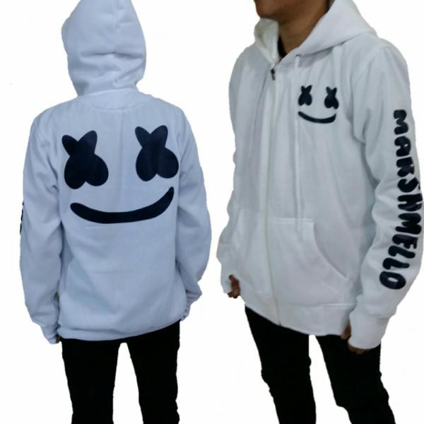 Jaket sweater marshmello/sweater  zipper marshmello/sweater marshmello