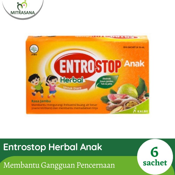 Entrostop Herbal Anak 6 Sachet