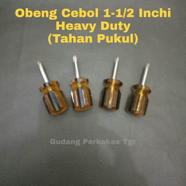 Obeng Cebol 1-1/2" Heavy Duty / Obeng Cebol (+) / Obeng Cebol