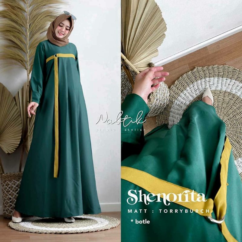 Baju gamis wanita terbaru gamis Dewasa kekinian modern 2021 wanita dress Senorita maxy