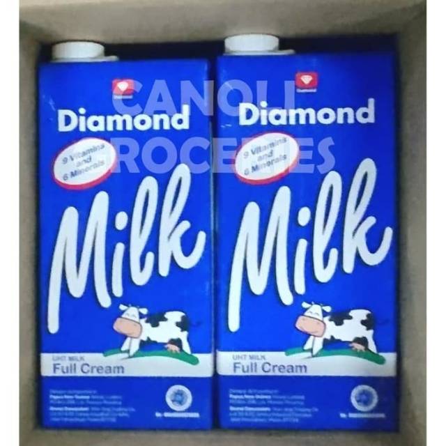 SUSU DIAMOND UHT 1lt KARTON   PLAIN FULL CREAM