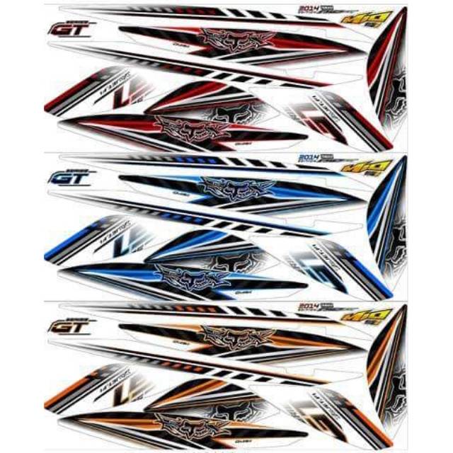 Striping Mio GT Variasi Sticker Stiker Scotlite Skotlet Motor Body List Skotlet Listt Motor Lis List
