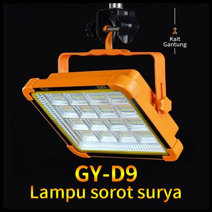 Lampu Emergency Led Multifungsi Power Bank Solar Cell Ip66 Lampu Sorot