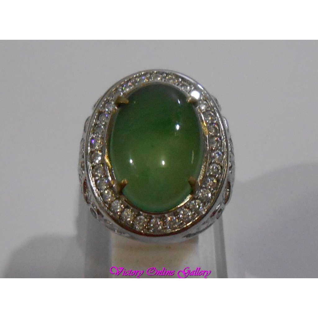Cincin Giok Aceh JUMBO big Size Natural