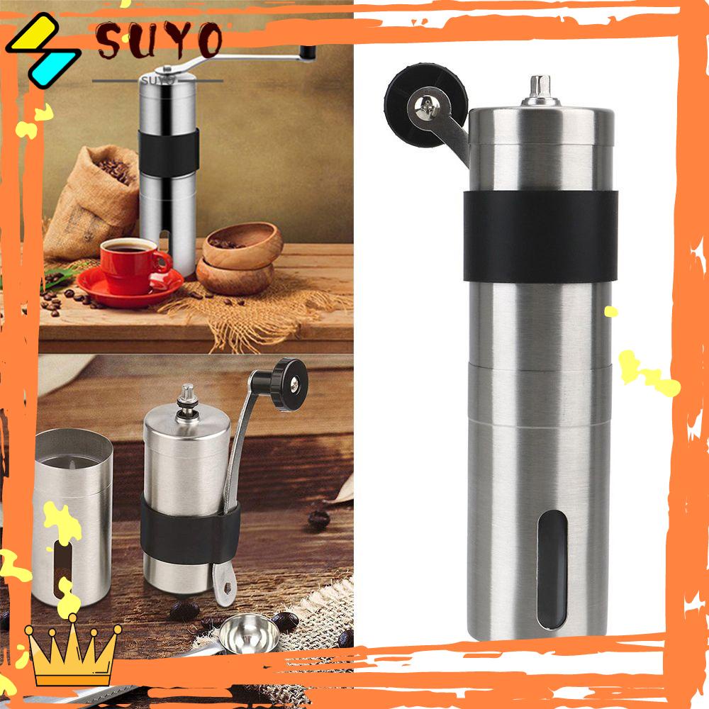 Suyo Alat Penggiling Biji Kopi Manual Bahan Stainless Steel