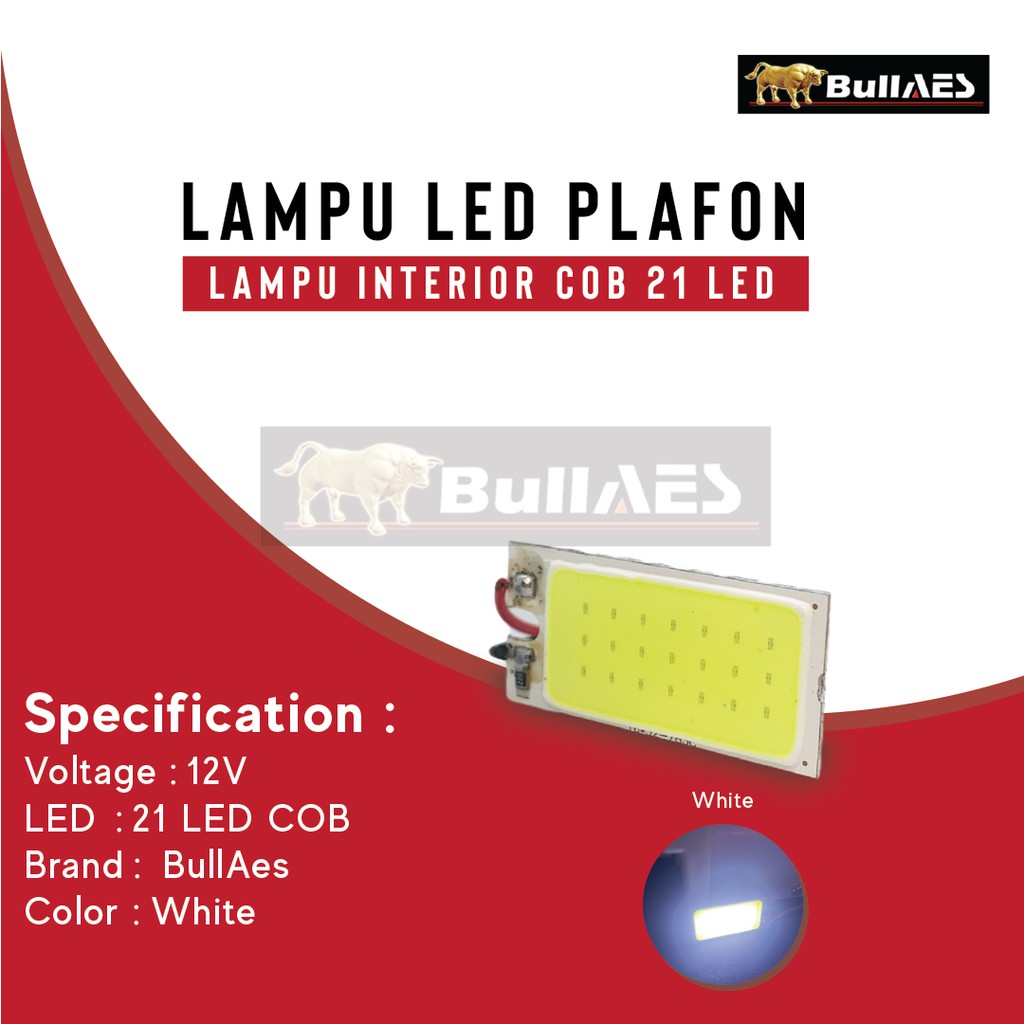 LAMPU PLAFON INTERIOR MOBIL 21 LED COB