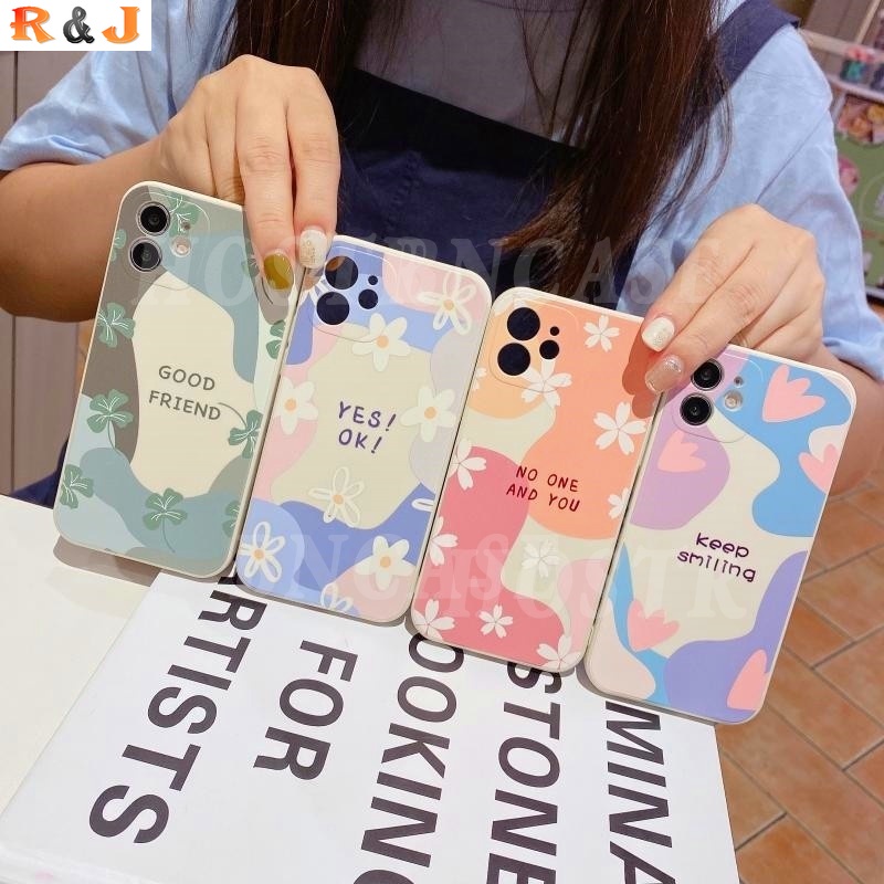 VIVO Y16 Y35 Y22 Y11 2019 Y20 Y20S Y12S Y85 V9 Y91 Y93 Y95 Y85 V9 Y91C Flower Chrysanthemum Phone Case Soft Protective Cover R&amp;J