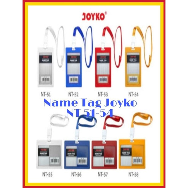 

Name Tag Tanda Pengenal Joyko NT 51-54