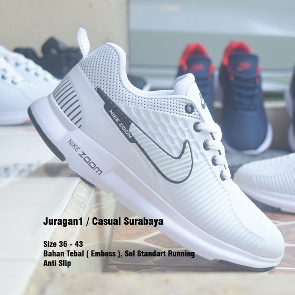 Sepatu NK Air Zoom Pegasus Putih - Cewek Cowok