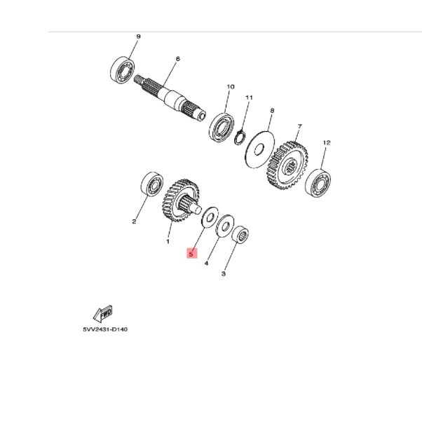 washer plate ring plat gigi rasio gardan nouvo mio lama sporty smile soul fino karbu ori ygp 90201-15016