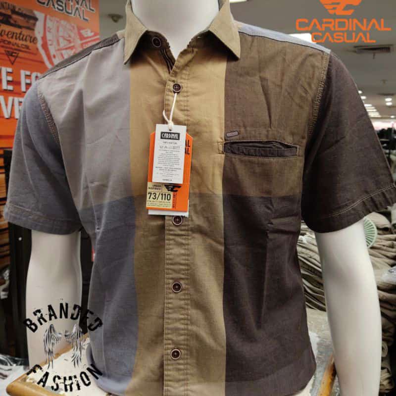 (TERBARU) KEMEJA CARDINAL CASUAL PRIA ORIGINAL 100% LENGAN PENDEK PROMO