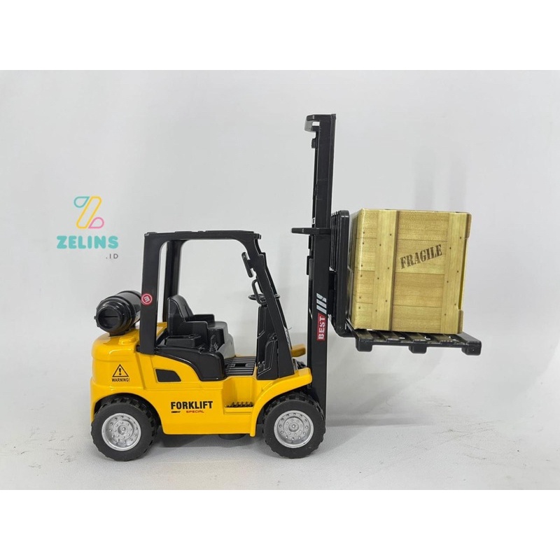 Diecast Mobil Forklift - Mainan Miniatur Mobil Forklift