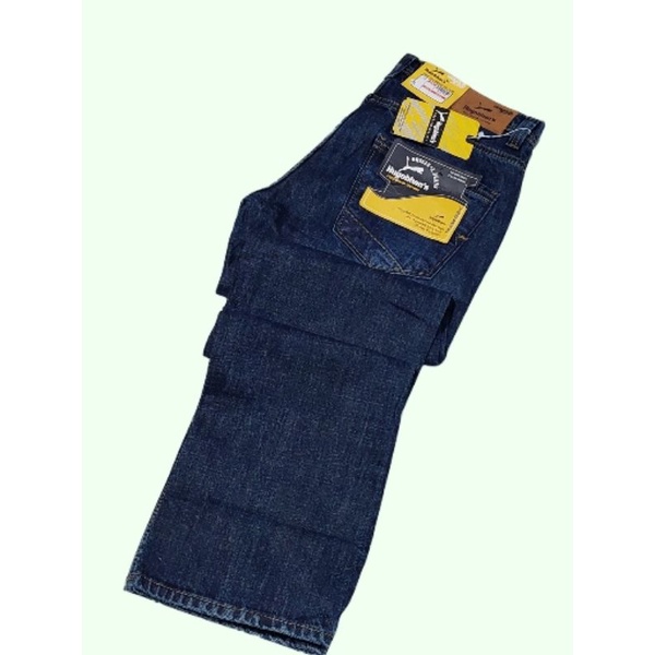 Celana panjang L-QIS denim & HUGOBHAN'S celana panjang pria/Jeans BASIC/model SCRUB size 27 s/d 32