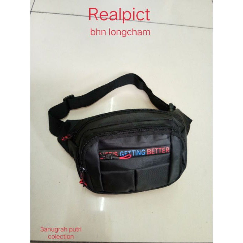 RULLY68_Waistbag Cowok / Tas Selempang Laki Laki