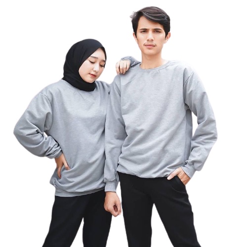 JAKET SWEATER COUPLE KAPEL CEWEK COWOK KEKINIAN SWETER CREWNECK PRIA WANITA BEST SELLER TERMURAH