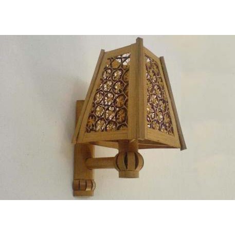 lampu hias tempel dari bambu
