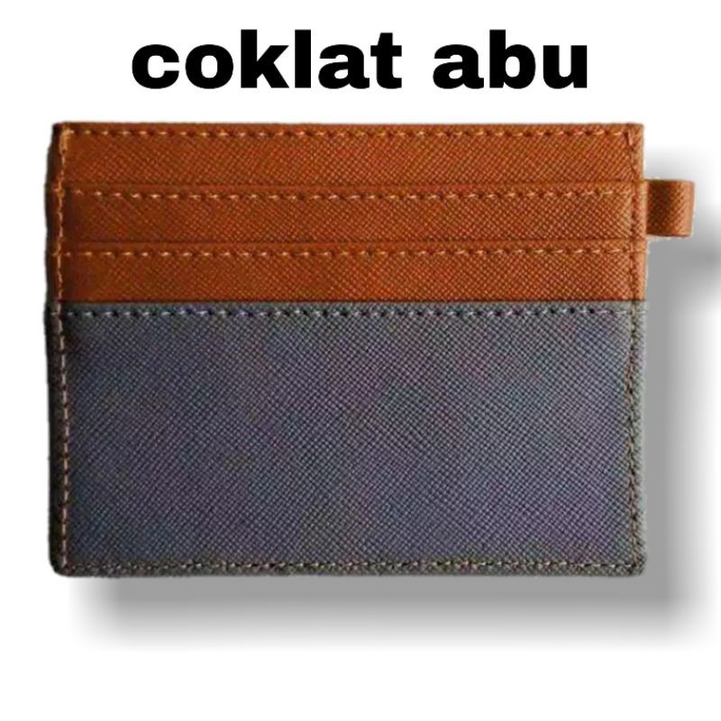 Card Holder Cowok Cewek 6 Slot Card dan 1 slot money