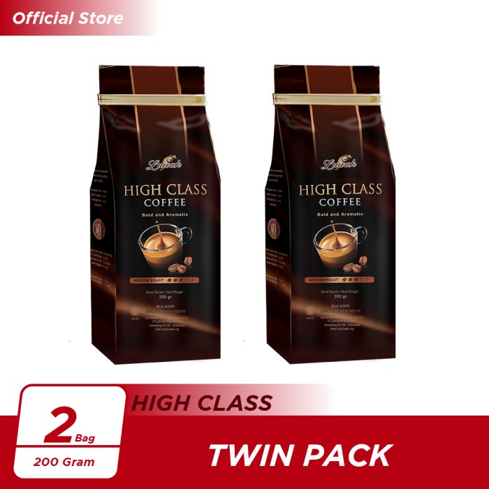 

[BISA COD] Kopi Luwak High Class Medium Roast Bean 200gr Twin Pack