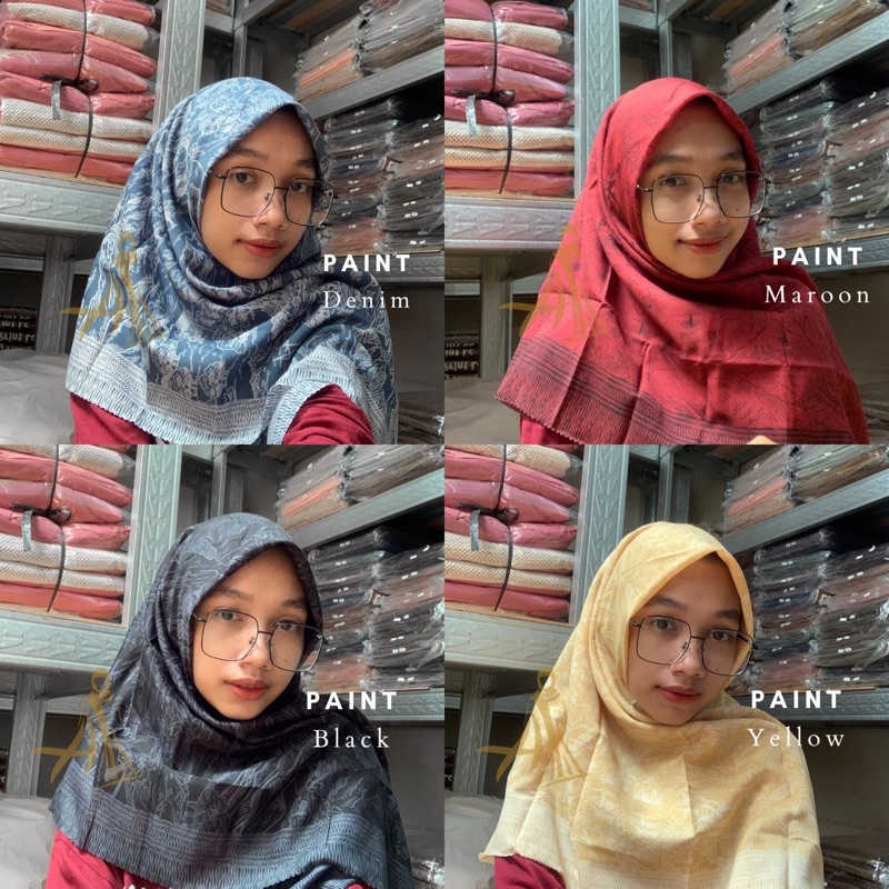 (PART 3) VOAL PRINTING Series | Scarf Kerudung Hijab Segi Empat (Voal Motif Premium)