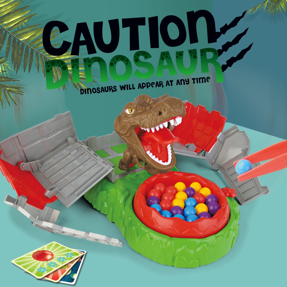 Dino Caution Dinosaur Dino Dinosaurus Mainan cowok cewek seru