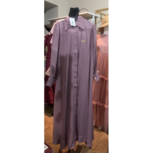 Gamis Polos original Shellasaukia warna lilac