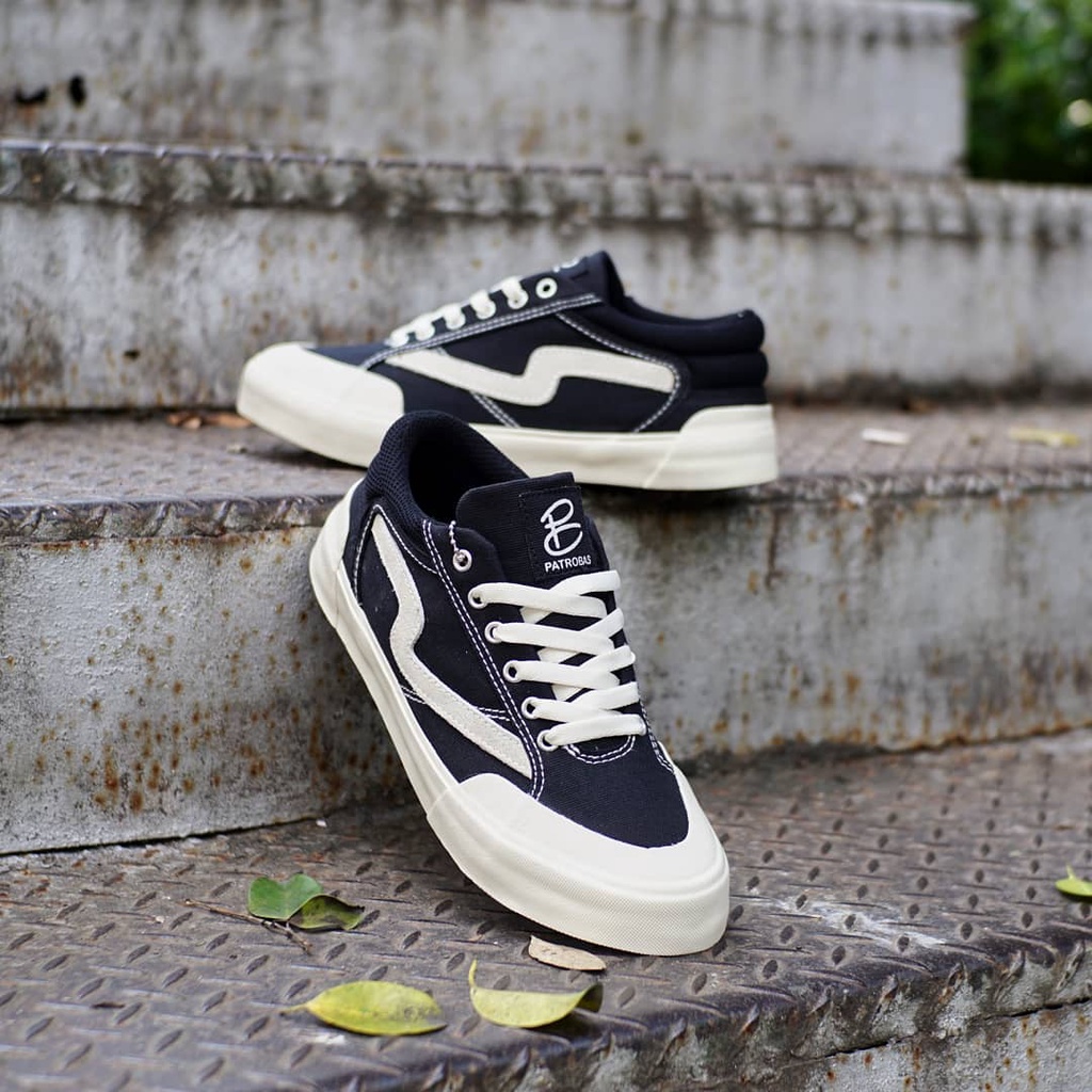 PATROBAS CLOUD LOW BLACK WHITE OFF WHITE OLIVE NAVY ORIGINAL SEPATU PATROBAS PETROBAS PATROBASS