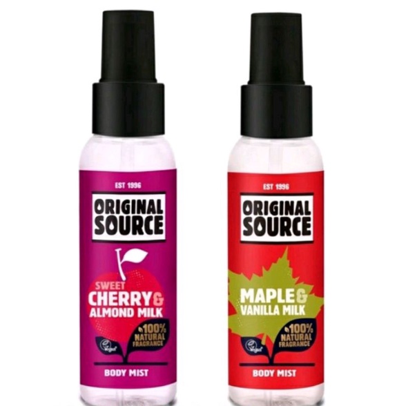 Original Source Body Mist - Cherry Almond - Maple Vanilla 100ml