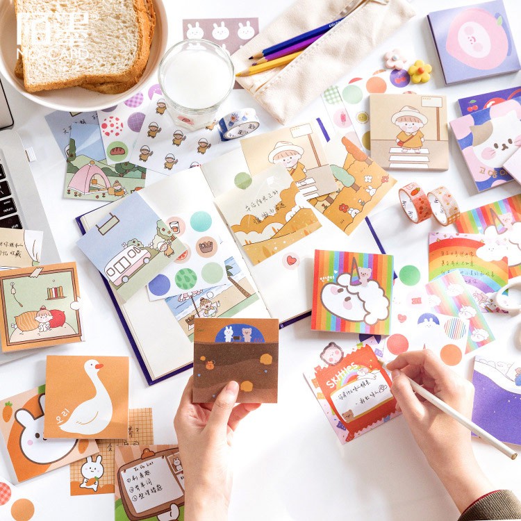 

Cute Formula Memopad and Stickers Set