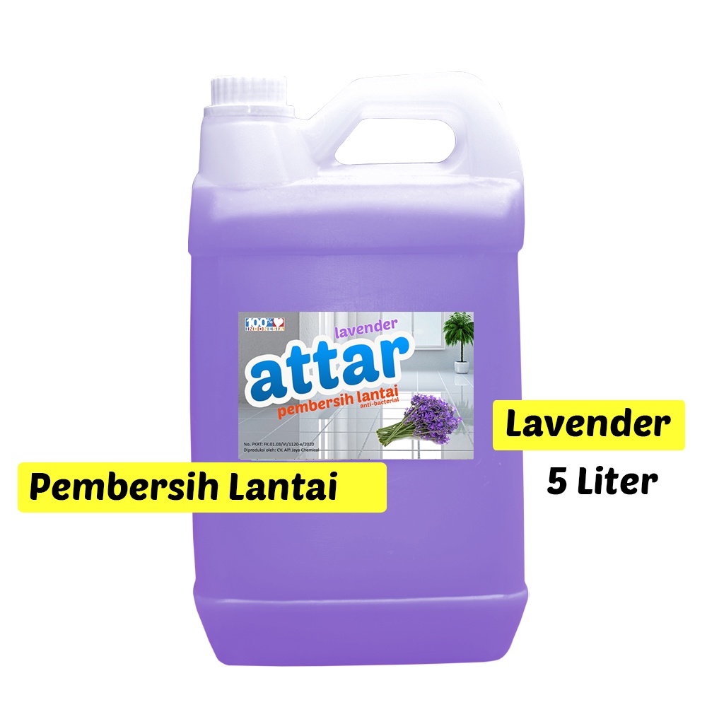 Sabun Pembersih Lantai ATTAR 5 Liter / Cairan Pel / Floor Cleaner / Sabun Lantai 5 Liter