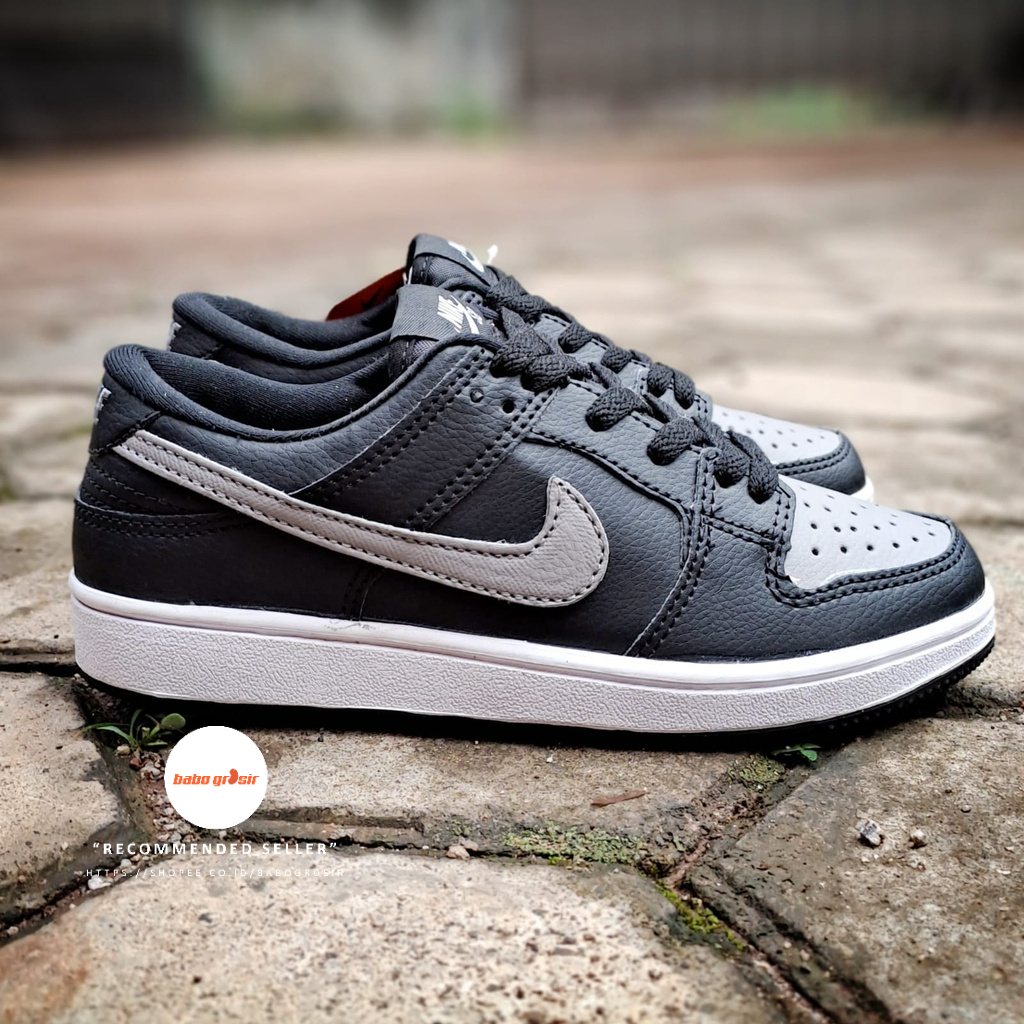 PROMO Sepatu Anak Nike SB KIDS Black Grey Premium Best Quality Include Box, Tapak Karet Anti Slip Tidak Licin